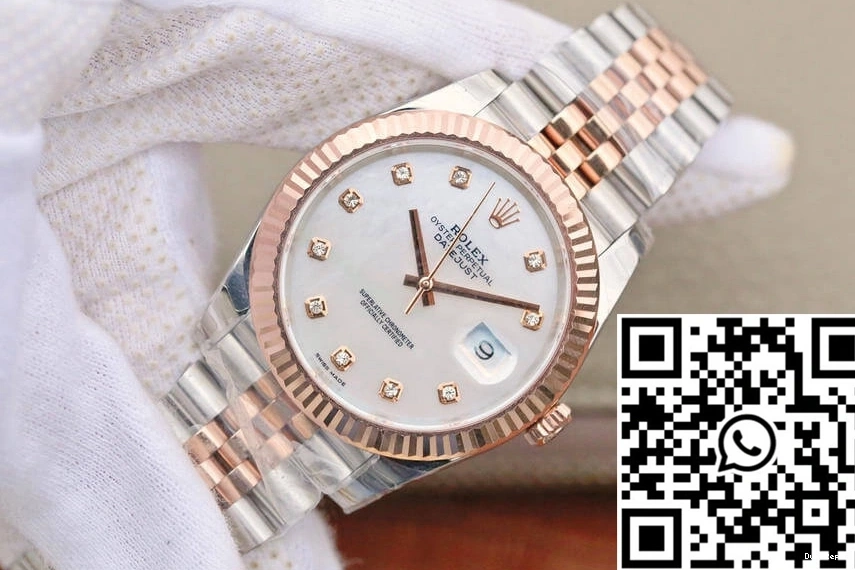 Dial Datejust EW M126331-0014 Mother-Of-Pearl White Factory Rolex 0115